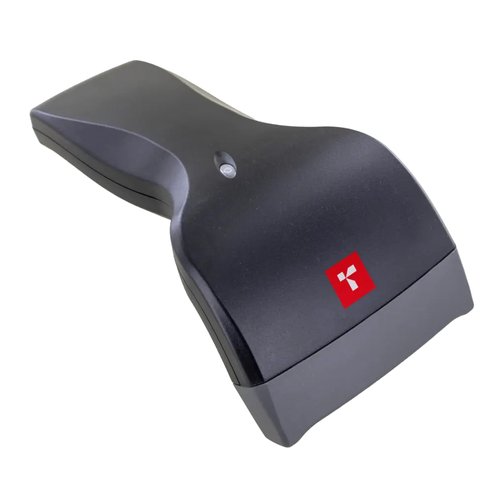 Barcode reader with LED