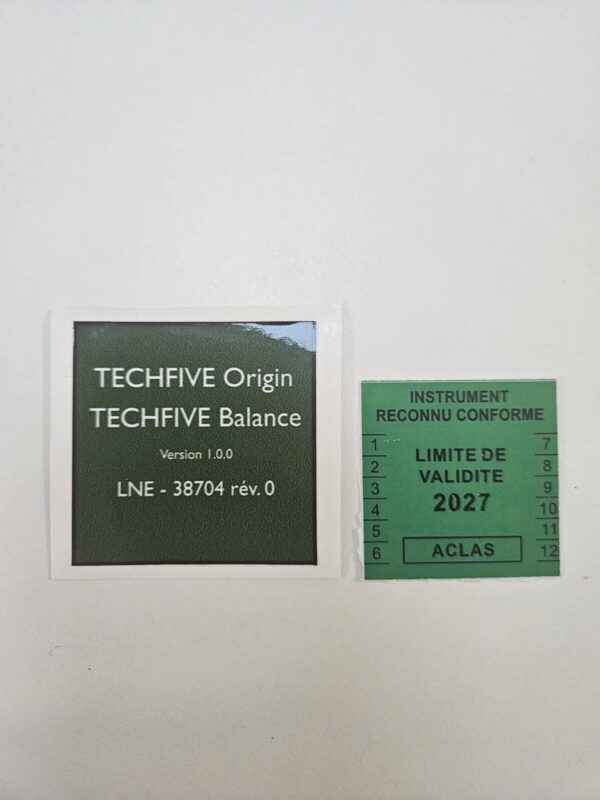 Vignette verte et certif LNE - Balance PS6